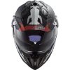 LS2 MX701 EXPLORER CARBON EXTEND adventure helma matná-červená